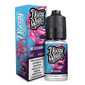 Doozy Blizzard 10ml E-liquid a Chilled Cocktail of Juicy Grapes and Sweet Summer Berries. Available in 3mg and 6mg Nicotine Strength.