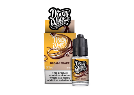 Doozy Dream Shake 10 x 10ml E-liquid. A Luxuriously thick Creamy Chocolate Cookie Milkshake topped with Whipped Cream. An absolutely amazing flavour! Available in 3mg and 6mg Nicotine Strength.