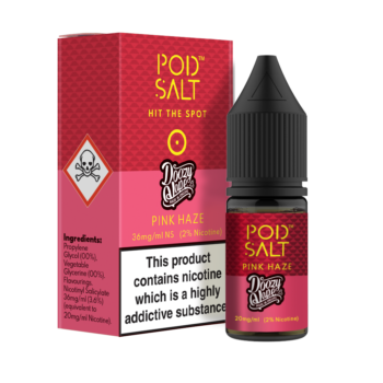 Doozy Pink Haze Nic Salt E-Liquid by Pod Salt. Zingy Lemon and a concoction of Citrus Fruits with a Tangy Edge. The perfect balance of sweetness and citrus creating a Fusion of Flavour making this one of the best Citrus Lemon Flavours money can buy. 