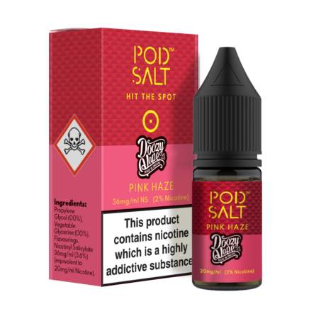 Doozy Pink Haze Nic Salt E-Liquid by Pod Salt. Zingy Lemon and a concoction of Citrus Fruits with a Tangy Edge. The perfect balance of sweetness and citrus creating a Fusion of Flavour making this one of the best Citrus Lemon Flavours money can buy. 