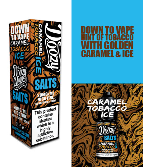 Caramel Tobacco ICE Doozy Salts 10ml Single Product Tiles