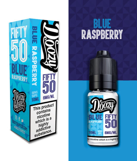 Blue Raspberry Doozy Fifty 50 10ml Single Product Tiles