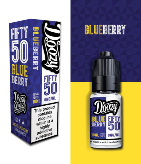 Blueberry Doozy Fifty 50 10ml Single Product Tiles