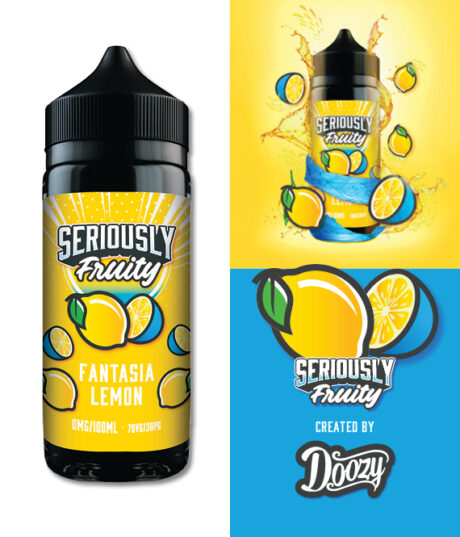 Fantasia Lemon Seriously Fruity 100ml Tiles 1