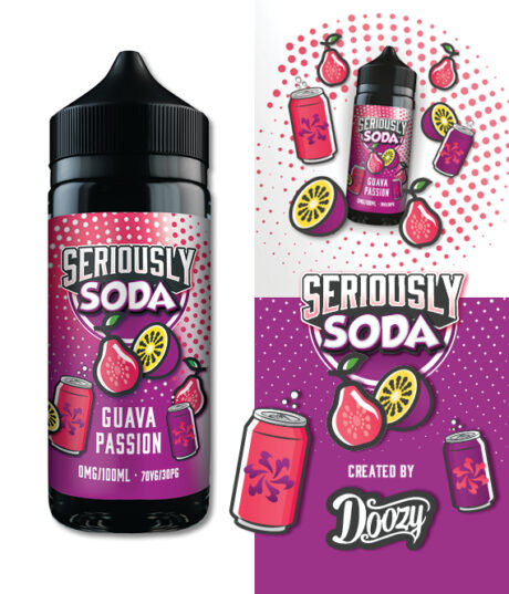 Guava Passion Seriously Soda 100ml Tiles
