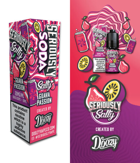 Guava Passion Seriously Salty Soda 10ml Tiles