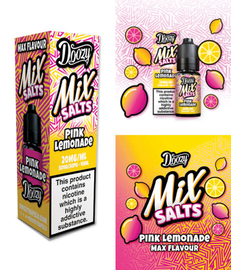 Pink Lemonade Doozy Mix Salts 10ml (Tiles) Small