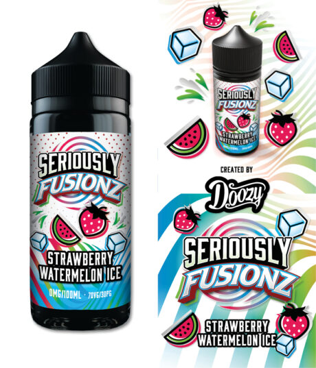 STRAWBERRY WATERMELON ICE Seriously Fusionz 100ml (Tiles) Small