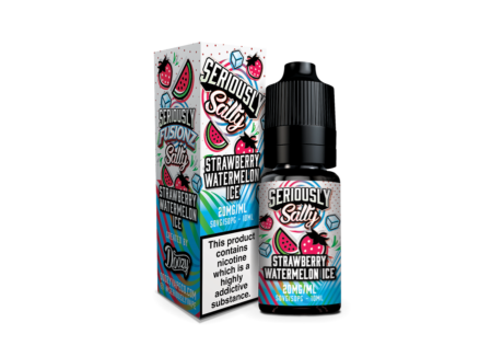 Seriously Fusionz Salty Strawberry Watermelon Ice Nic Salt E-liquid - Sweet Strawberries drenched in Icy Watermelon. An amazingly refreshing flavour.