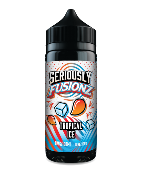 Seriously Fusionz Tropical Ice E-liquid Shortfill - Enjoy the Tropical Taste of Exotic Fruits on Ice. A Cool mouth-watering combination.