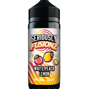 Seriously Fusionz White Peach Lemon E-liquid Shortfill - Sweet Peach with a Slice of Tangy Lemon. A Tropical Cocktail that will tantalise your taste buds.